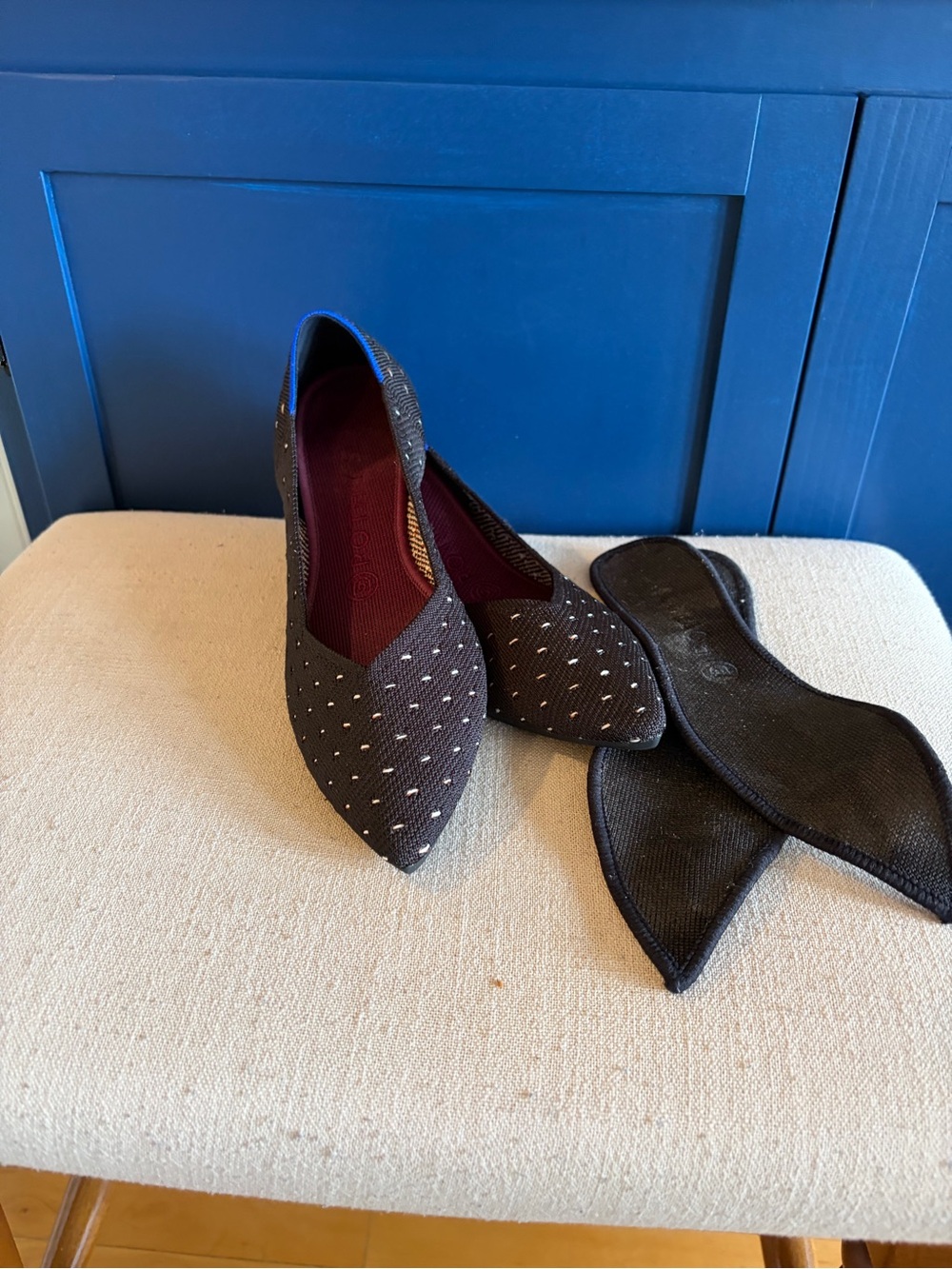 Rothy's Black Pointed-Toe Flats